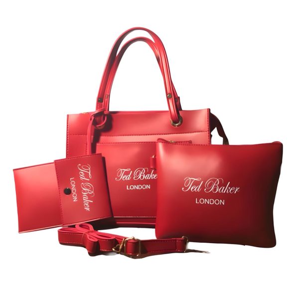 Three pieces Red Shoulder bag