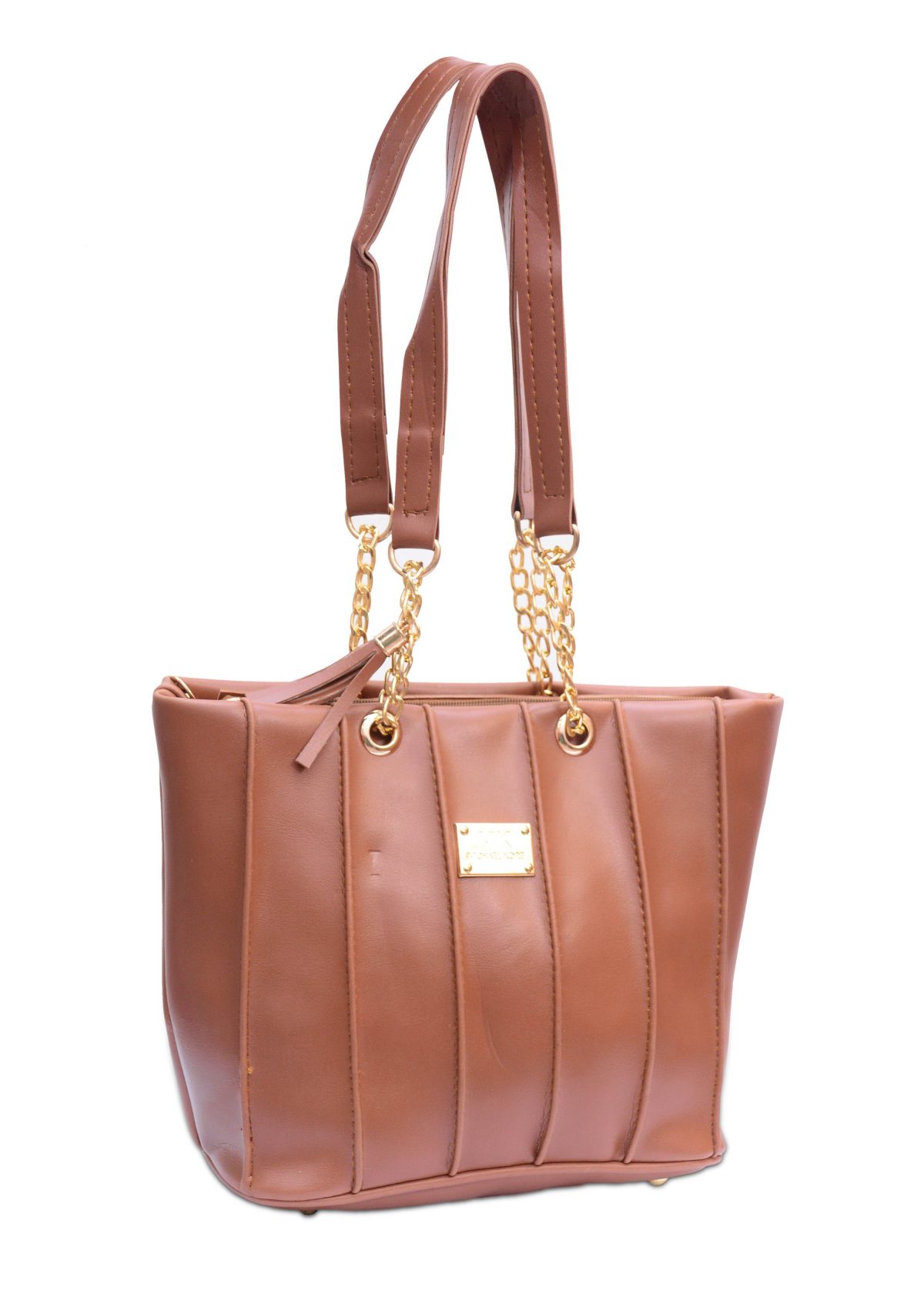 Brown Bag with golden strap