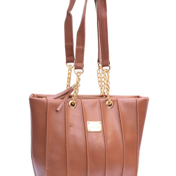 Brown Bag with golden strap